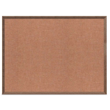 United Visual Products Decor Wood Combo Board, 60"x48", Walnut/White Porcelain & Cobalt UV704DEFAB-WALNUT-WHTPORC-COBACC
